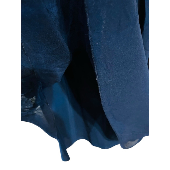 Alice and Olivia 100% Silk Rhinestone Blue Dress Size Medium Jewels Sleeveless - Picture 6 of 6